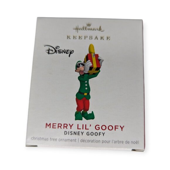 2021 Hallmark Keepsake Miniature Ornament Merry Lil' Goofy Disney Goofy w/Box - Picture 1 of 8